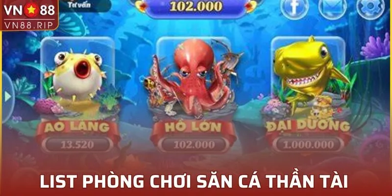 Top phòng chơi bắn cá hấp dẫn tại VN88